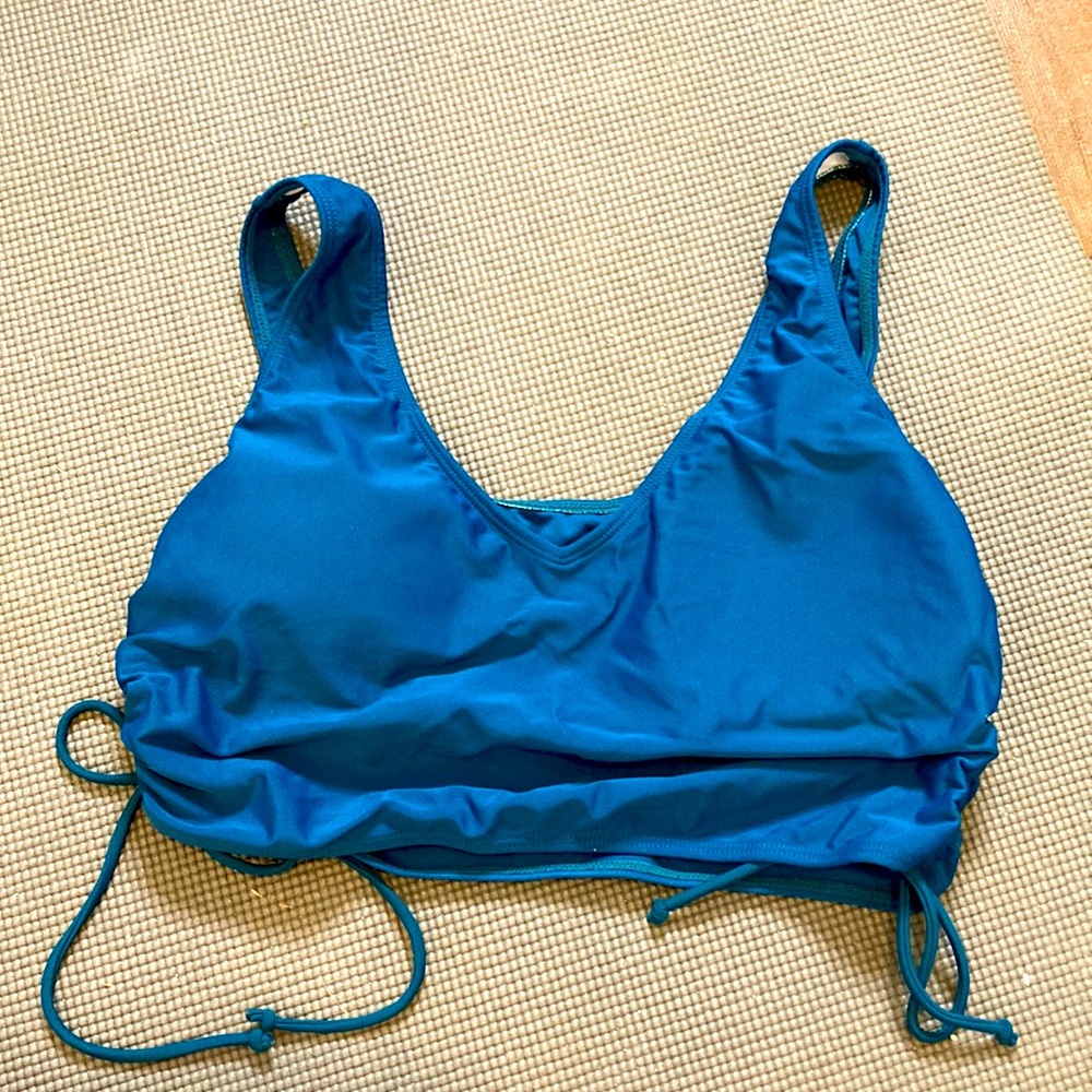 BRAND NEW Shein Swim Bikini Top, Blue/Green XL